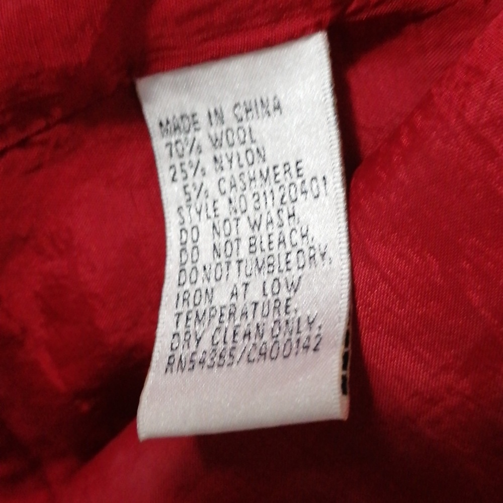 Nygard Collection | Red Wool blazer/jacket - Picture 5 of 7